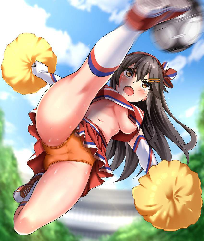 【Lower milk chilla】 Secondary erotic image that you can see various things when the cheer girl jumps [Ansco ... 7