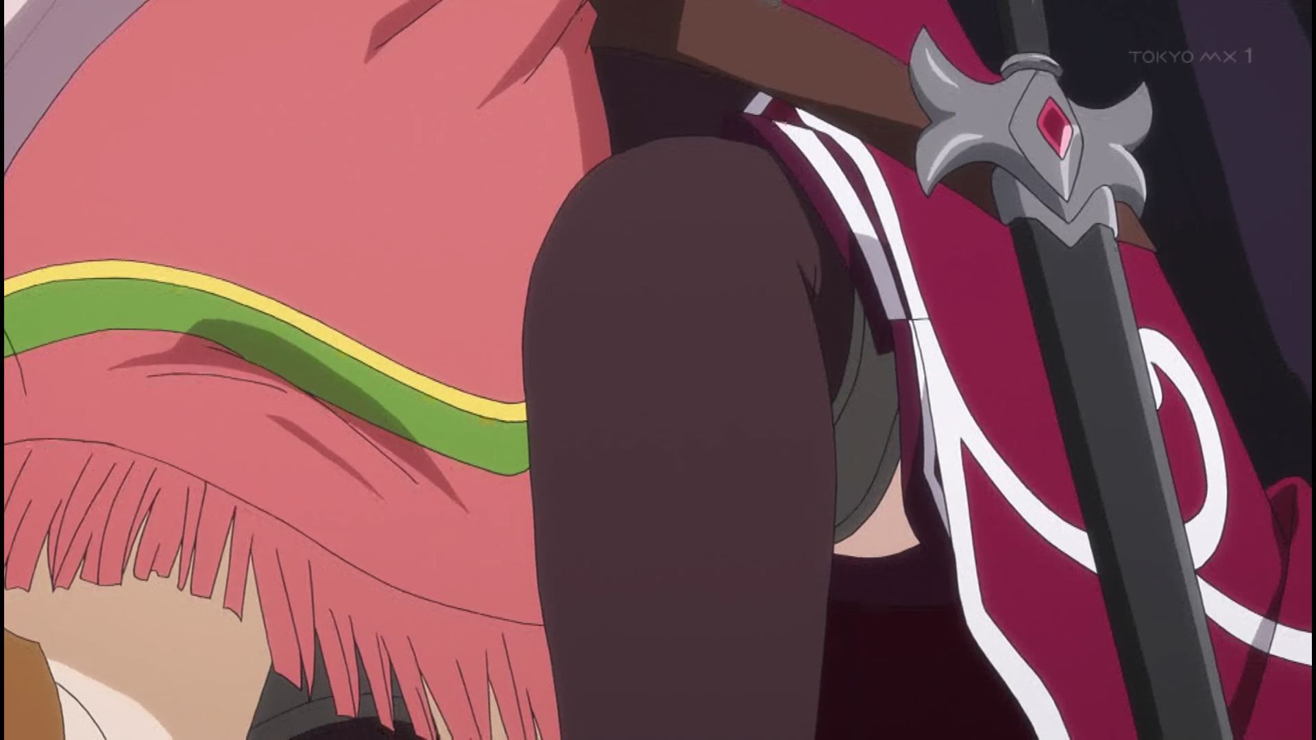 In episode 6 of the anime "Skeleton Knight, I'm Going Out to Another World" a girl takes off her clothes and looks completely naked and erotic 2
