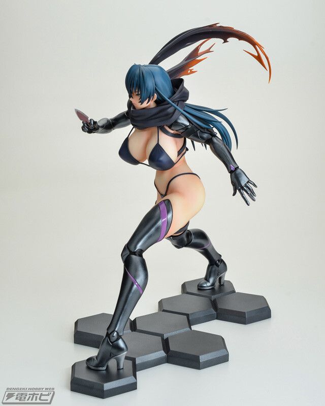 "Demon Shinobi RPG" Clone Asagi's erotic costume is taken off and an adult figure that can be seen in full! 8