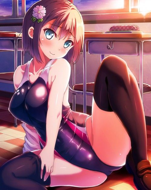 【Erotic Anime Summary】 Image of a girl whose swimsuit is tight and erotic 【Secondary erotic】 1