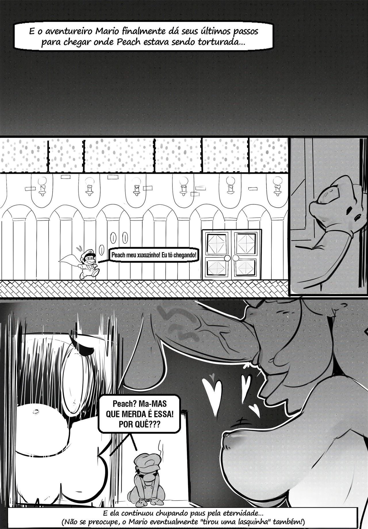 (Sho-N-D) Game Over (Super Mario Bros.) [Extra SPEECH and NARRATION Edition] Full Comic [Portuguese-BR] [hentaikai.com] 14