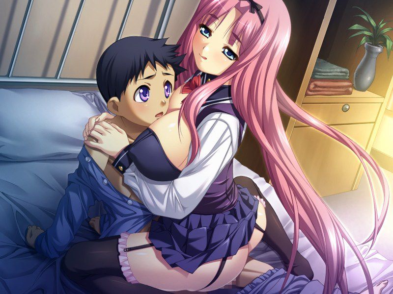 A big sister is squeezing a shota without a grown-up, and the one-shota two-dimensional erotic image is erotic 20