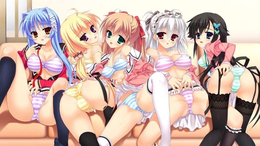 【Secondary Erotic】 Erotic image of a harem state surrounded by beauties who try to etch with any girl 23