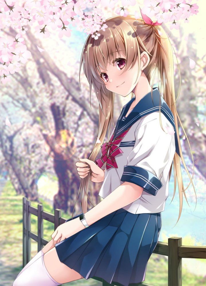 If you have such a high school girl childhood friend ... just looking at it is moe moe kyunkyun uniform beautiful girl image summary! 19