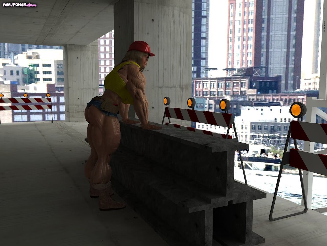 [FemPowerExtreme] Construction Worker Lisa 2