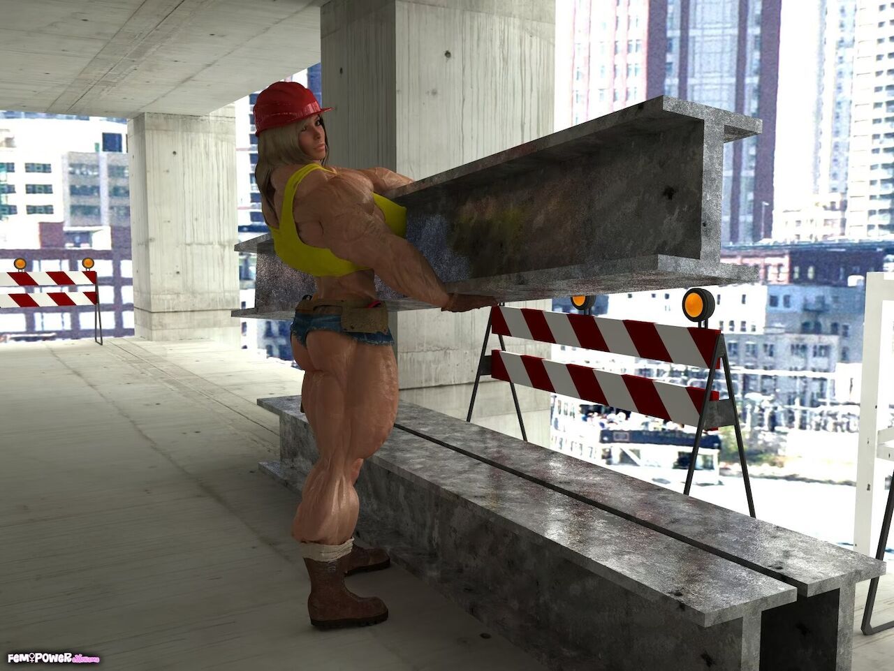 [FemPowerExtreme] Construction Worker Lisa 4