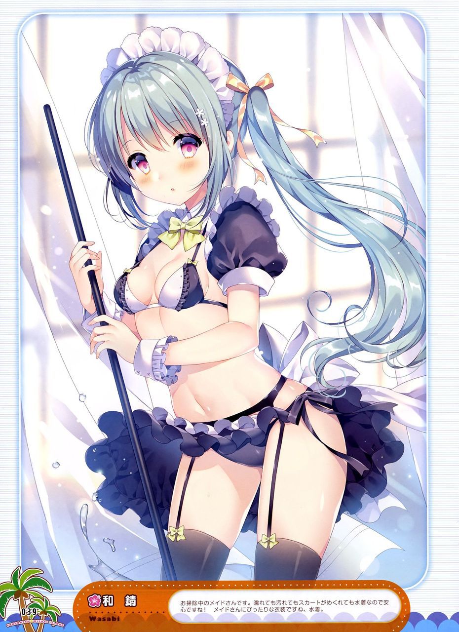 From high school girls to adult sisters! 2D erotic image of thighs too much garter belt 12