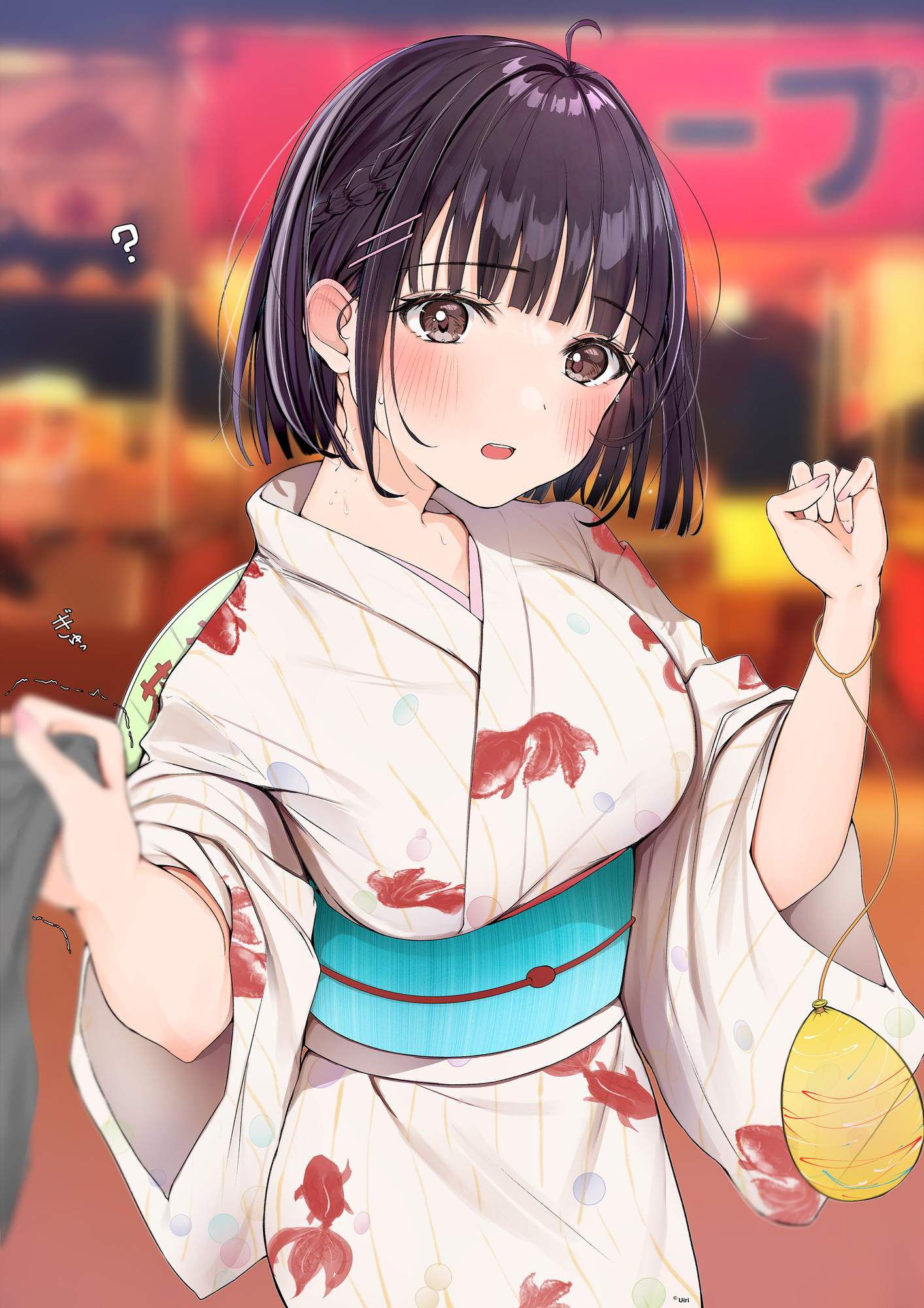 "Dressed like this... Going ♡ around the summer festival together, and then × ...? Image ♪ of yukata Kanojo 15