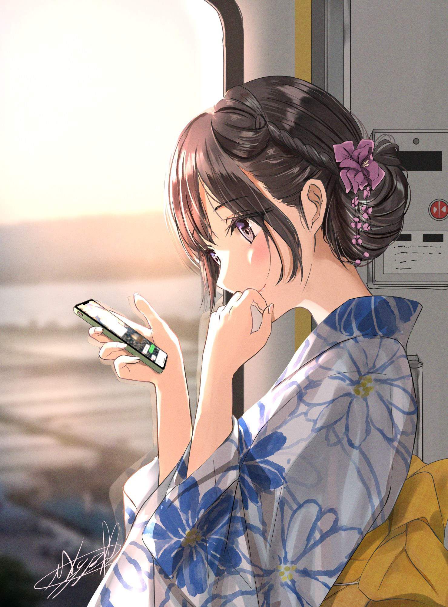 "Dressed like this... Going ♡ around the summer festival together, and then × ...? Image ♪ of yukata Kanojo 32