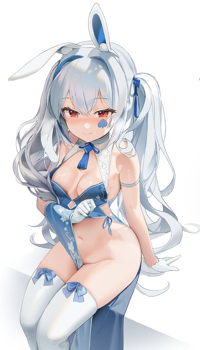 Please give me a little erotic image of a gray-haired girl! Part2 35