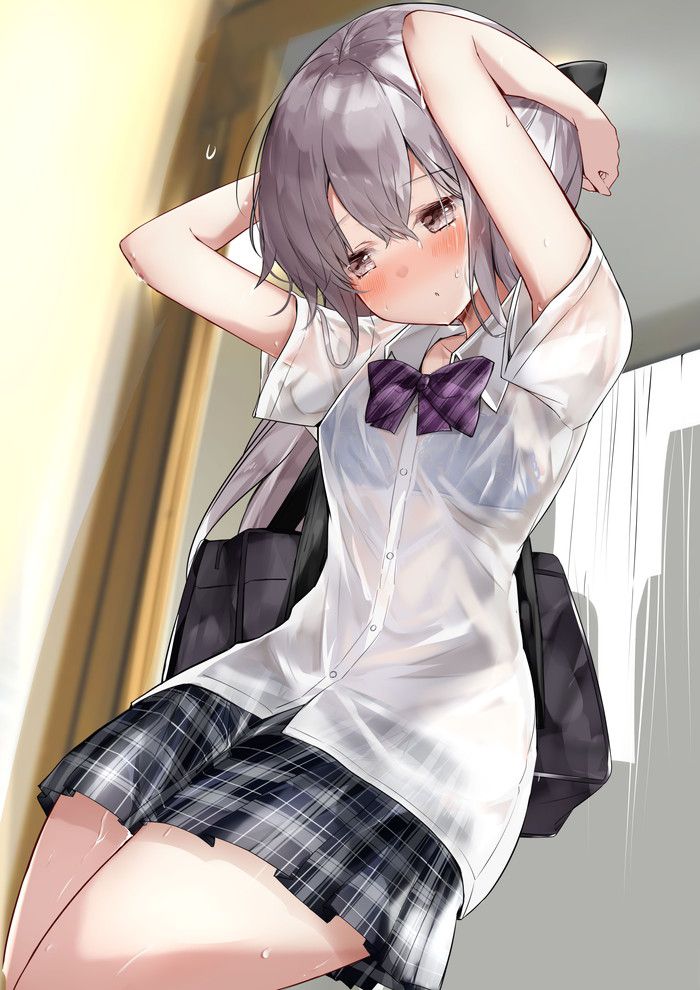 Please give me a little erotic image of a gray-haired girl! Part2 36