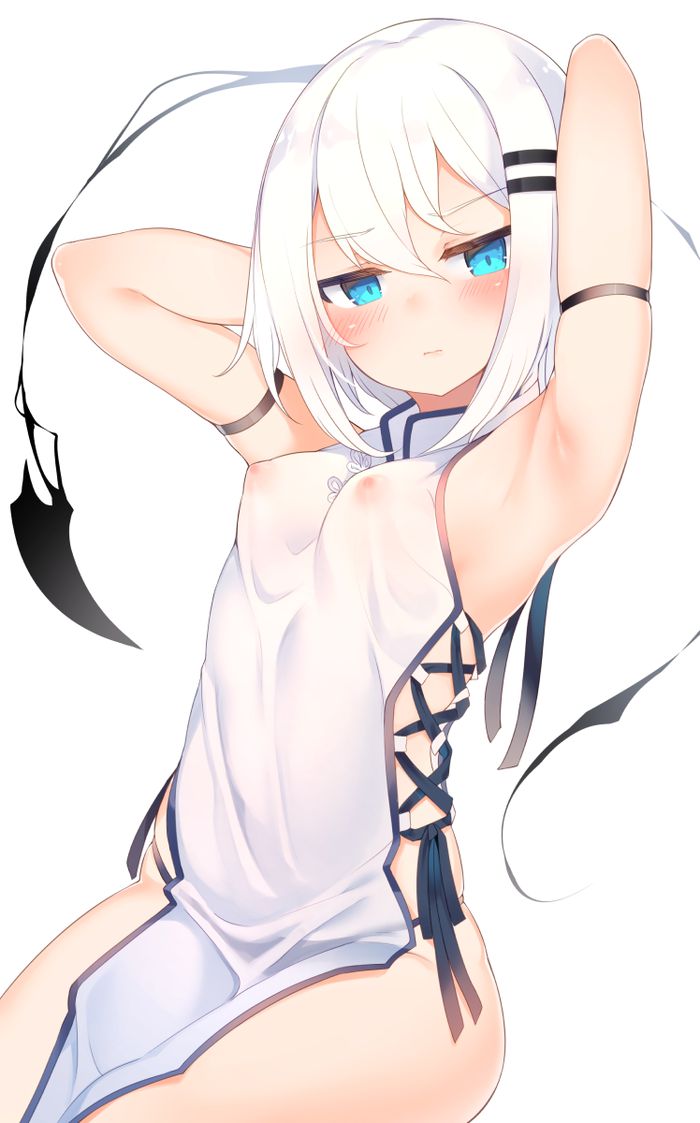 Please give me a little erotic image of a gray-haired girl! Part2 40