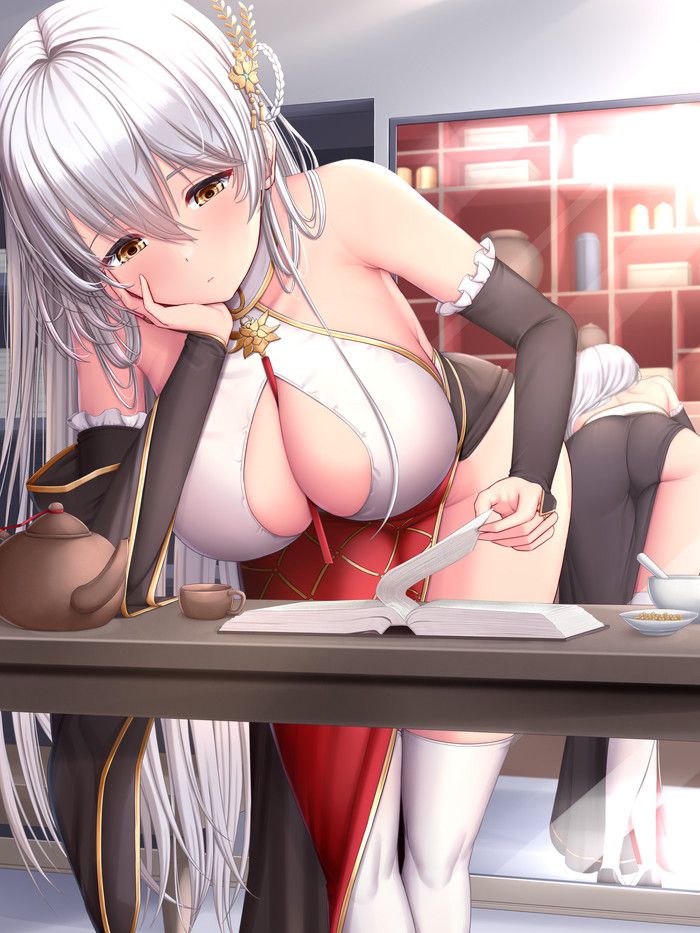 Please give me a little erotic image of a gray-haired girl! Part2 43