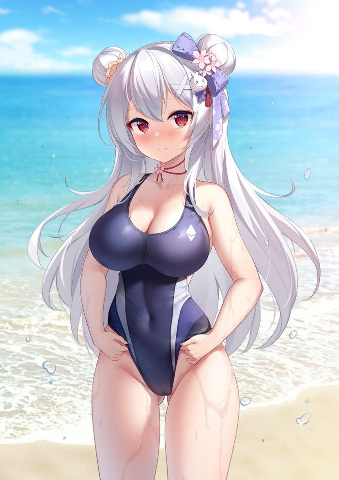 Please give me a little erotic image of a gray-haired girl! Part2 48