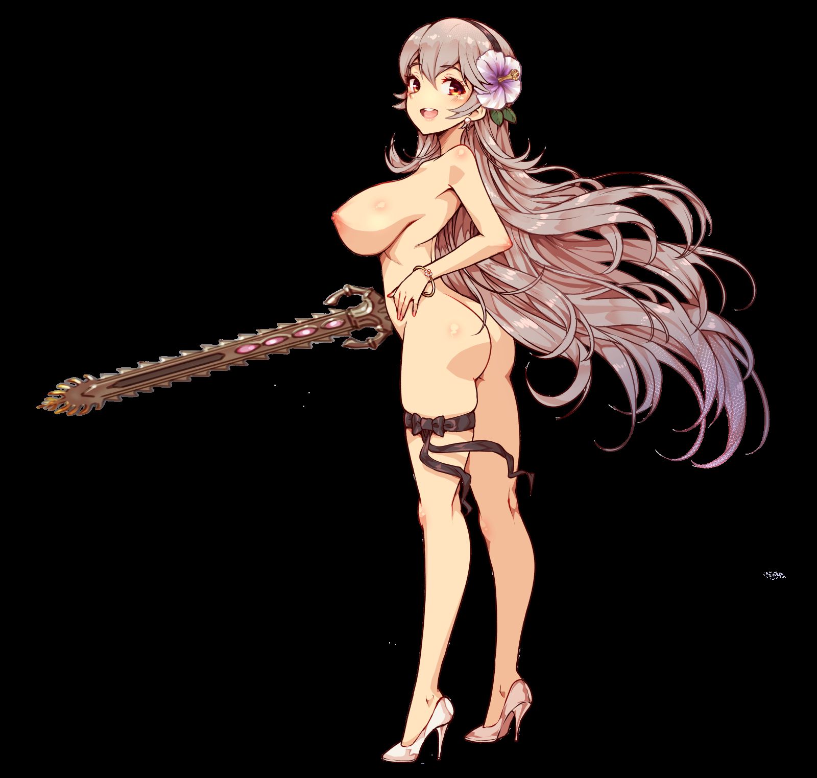 [Erocora character material] PNG background transparent erotic image such as anime character Part 422 50