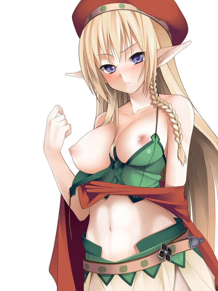 2D erotic image that I want to have sex with my sister of a cute and beautiful elf 2