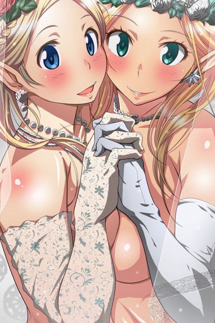 2D erotic image that I want to have sex with my sister of a cute and beautiful elf 25
