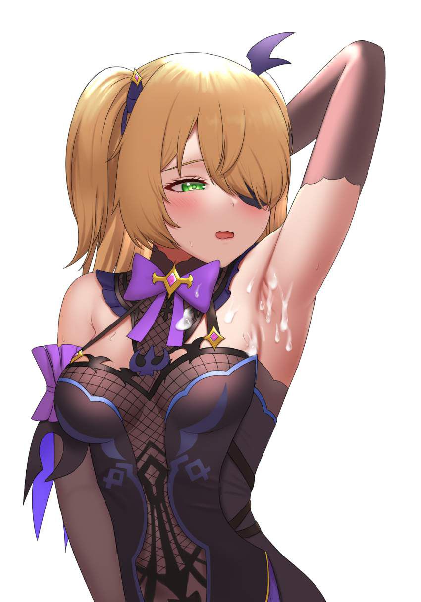 【Erogenous spray】Secondary erotic image that is semen bumping under the armpits 16