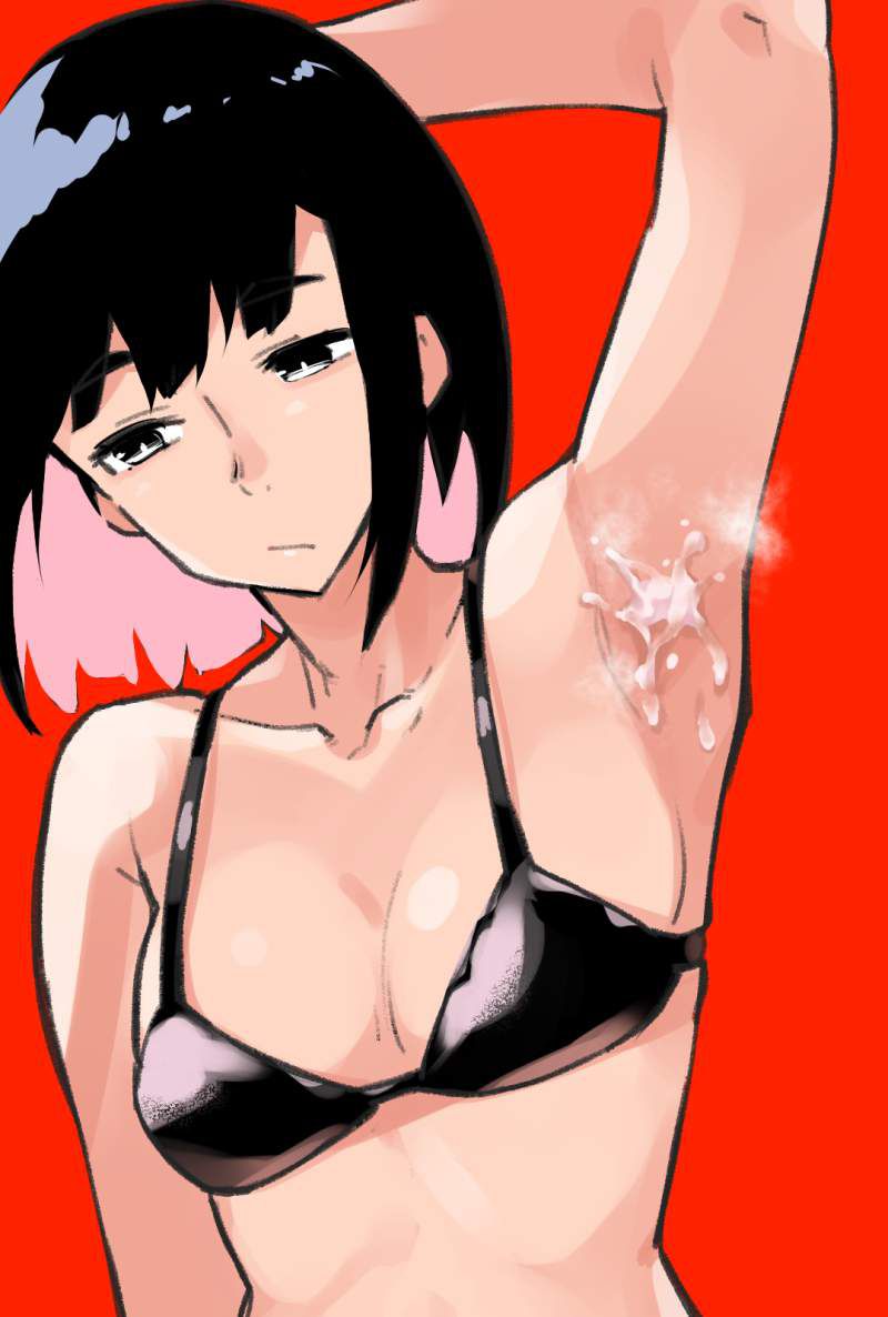 【Erogenous spray】Secondary erotic image that is semen bumping under the armpits 38