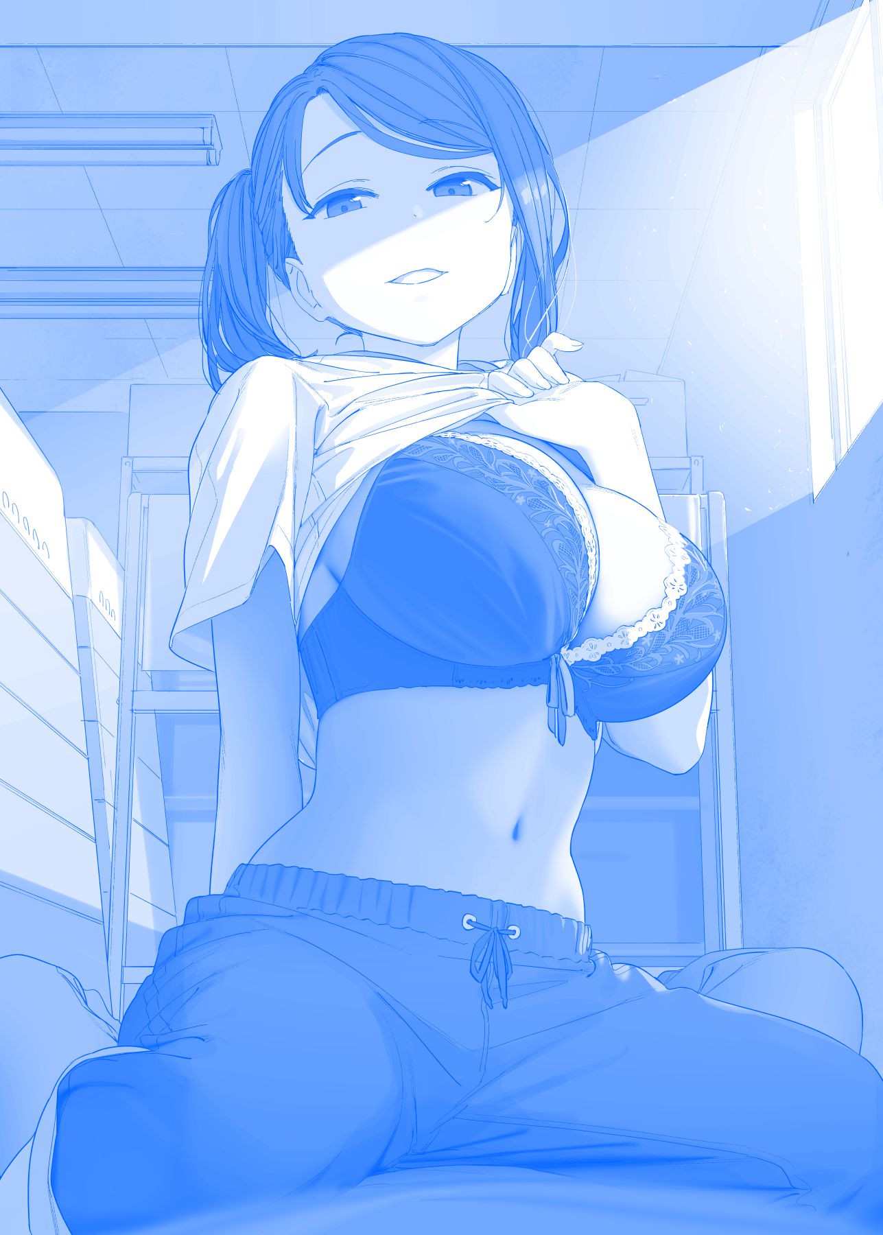 【2nd】Erotic image of a girl with a strong jacket and full view of milk and bra Part 43 21