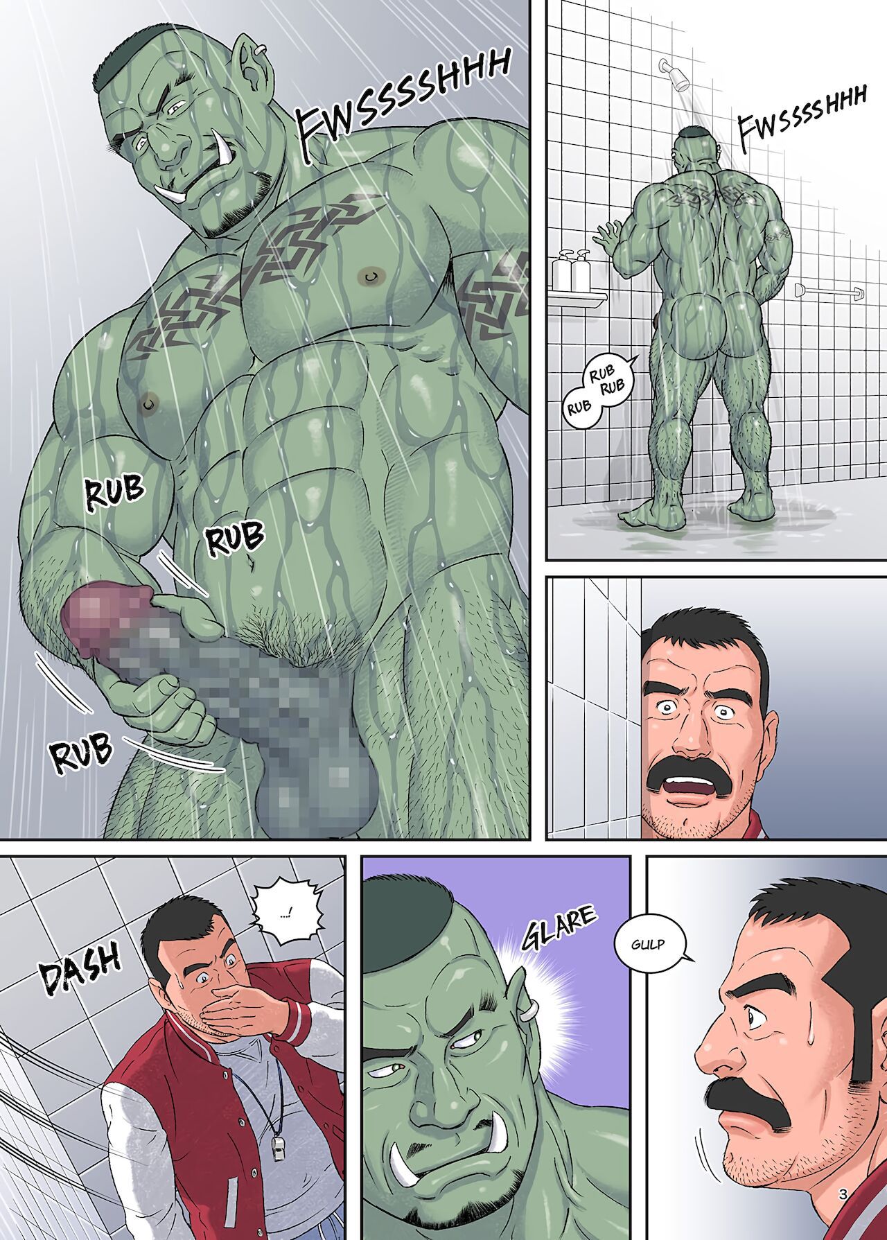 [comic] BSB A Football Coach {In the Case of Jim Brooks} by Gengoroh Tagame BSB／フットボール・コーチ 38