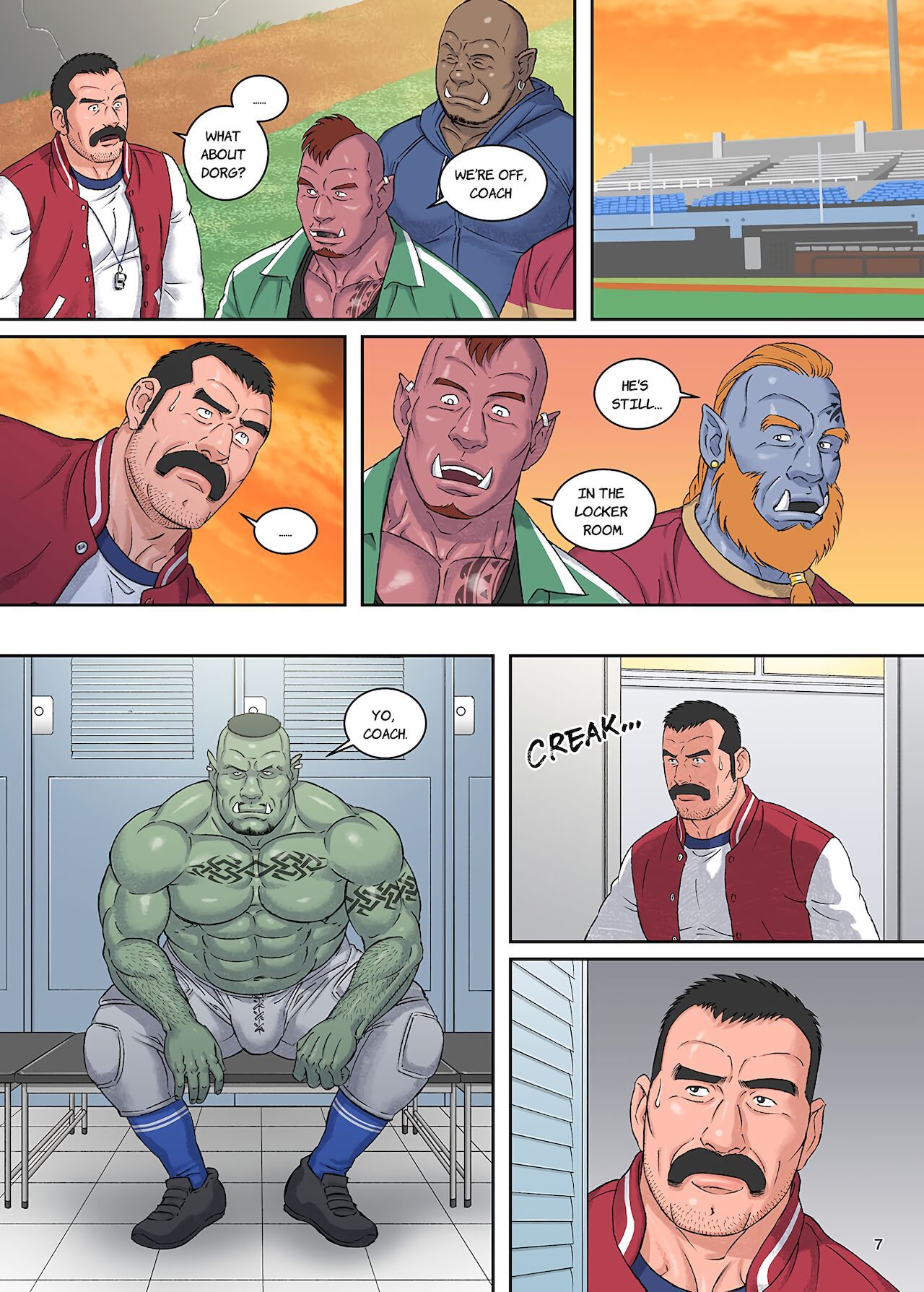 [comic] BSB A Football Coach {In the Case of Jim Brooks} by Gengoroh Tagame BSB／フットボール・コーチ 42