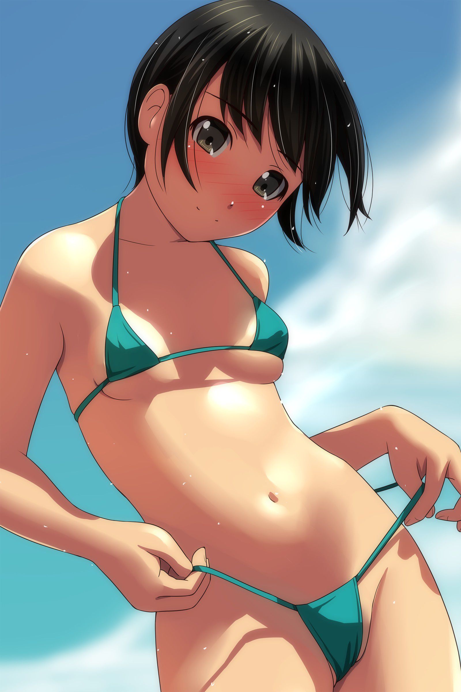 【2nd】Erotic image of a girl with pants and swimsuits eating in Part 51 32