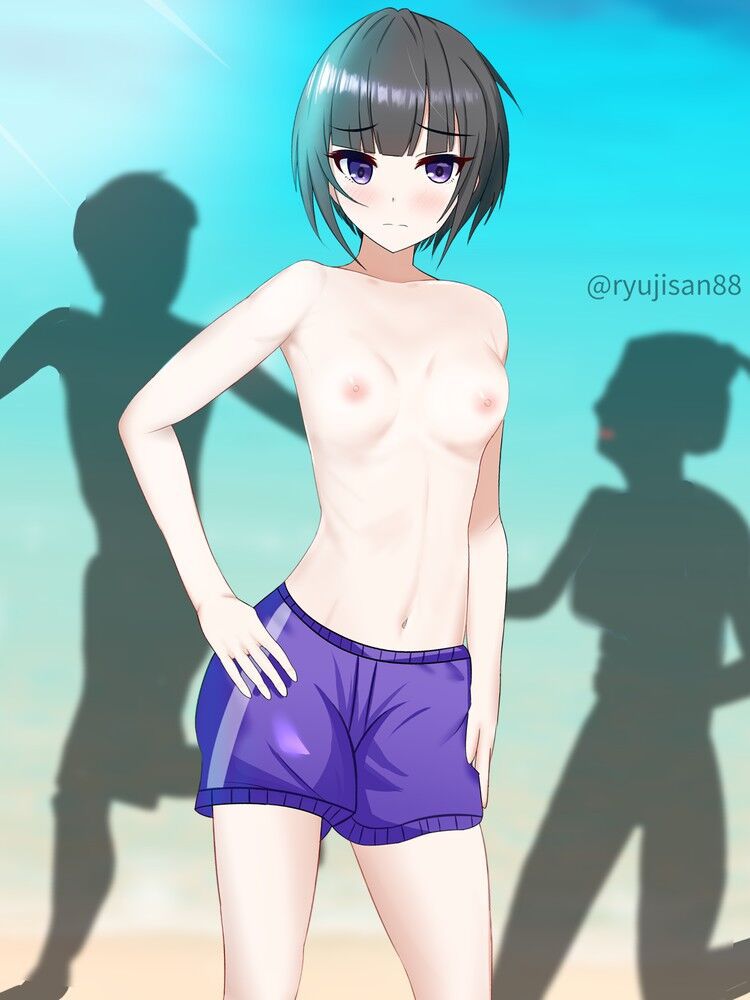 Intensely selected 172 sheets Loli beautiful girl is a secondary image of a cute round-visible man swimsuit challenge 136