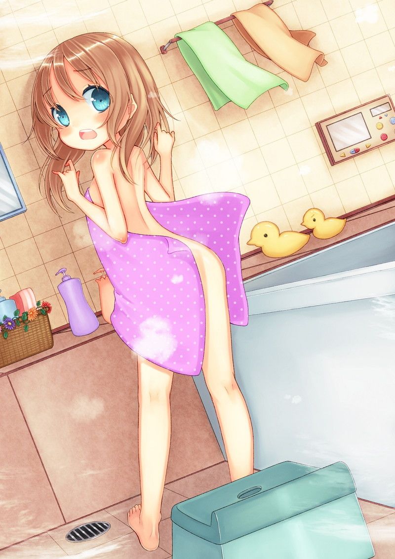 Girls exposing an unprotected figure of one bath towel [40 pieces] 19