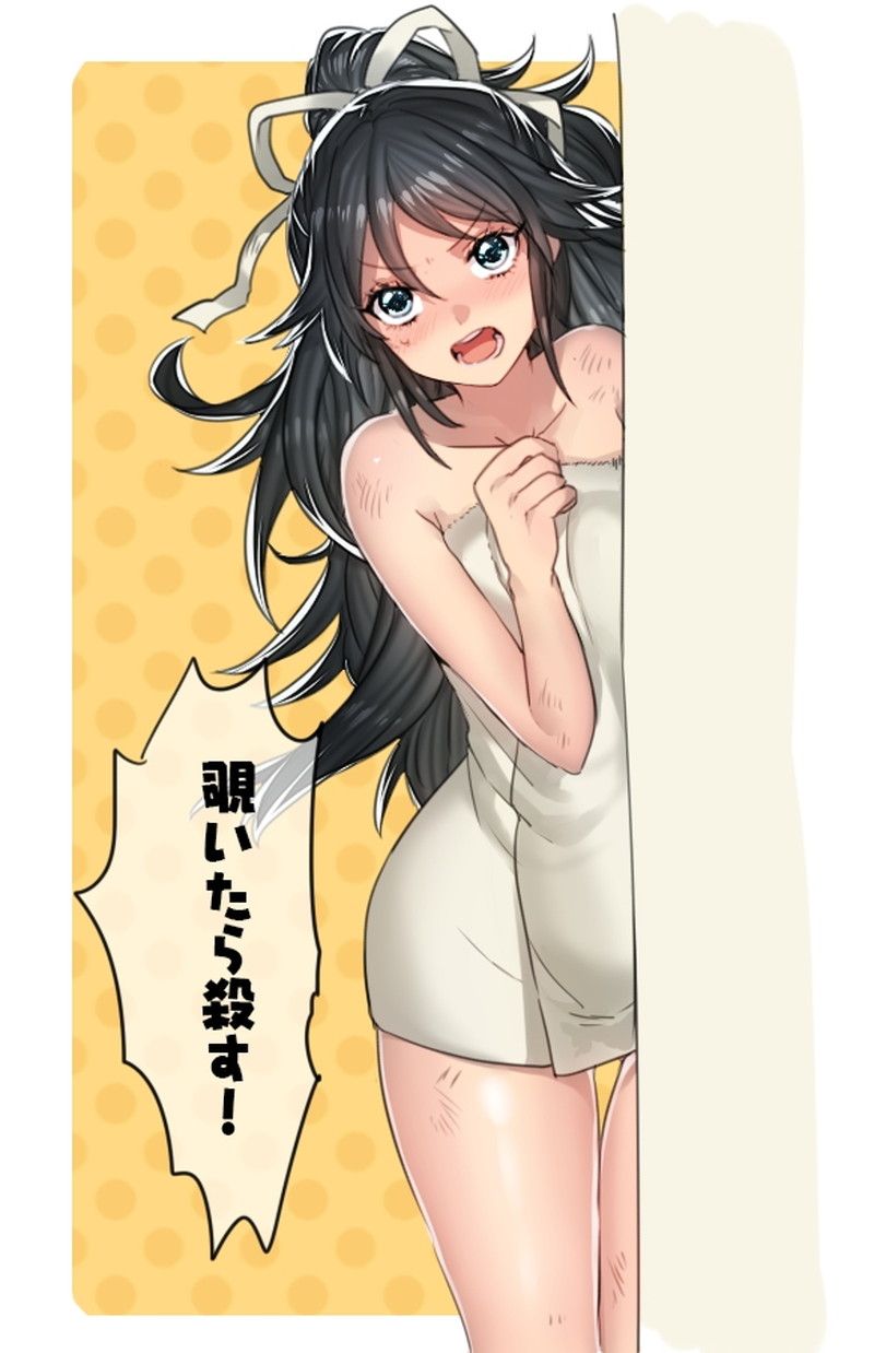 Girls exposing an unprotected figure of one bath towel [40 pieces] 22