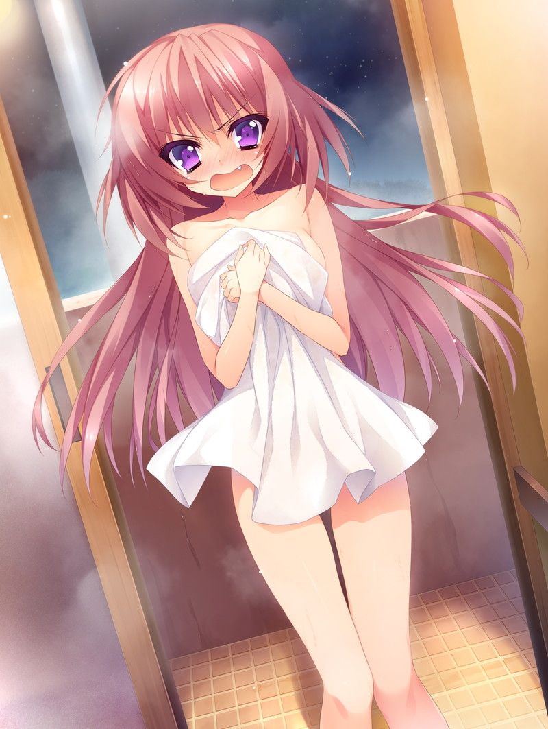Girls exposing an unprotected figure of one bath towel [40 pieces] 24