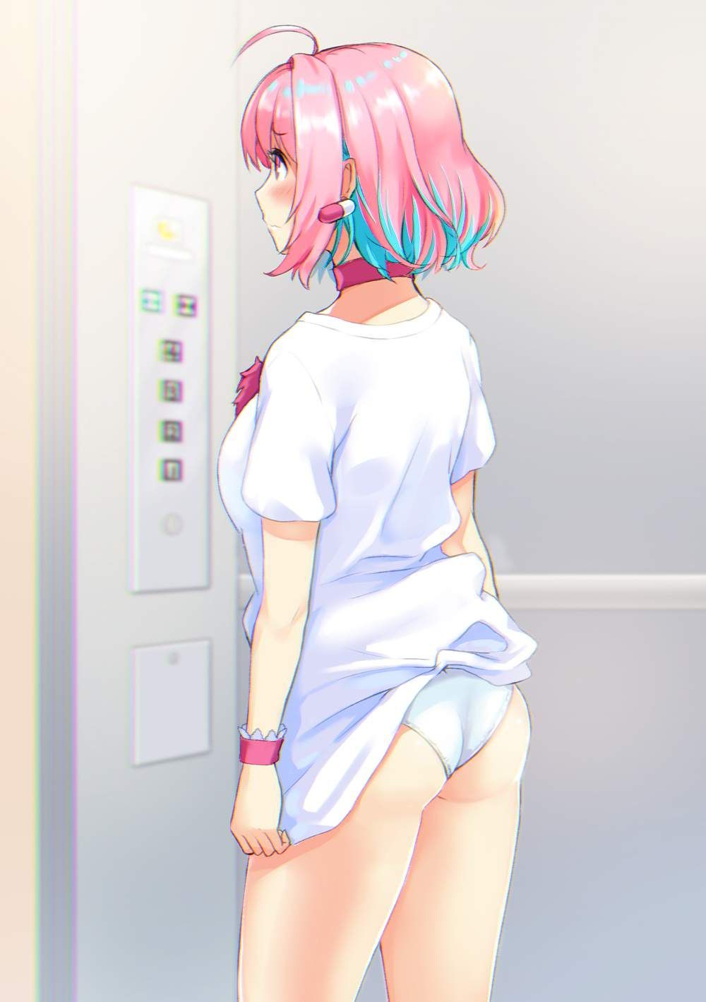 【Closed Room】Secondary erotic image of girls in the elevator [Nothing should happen ...] 24
