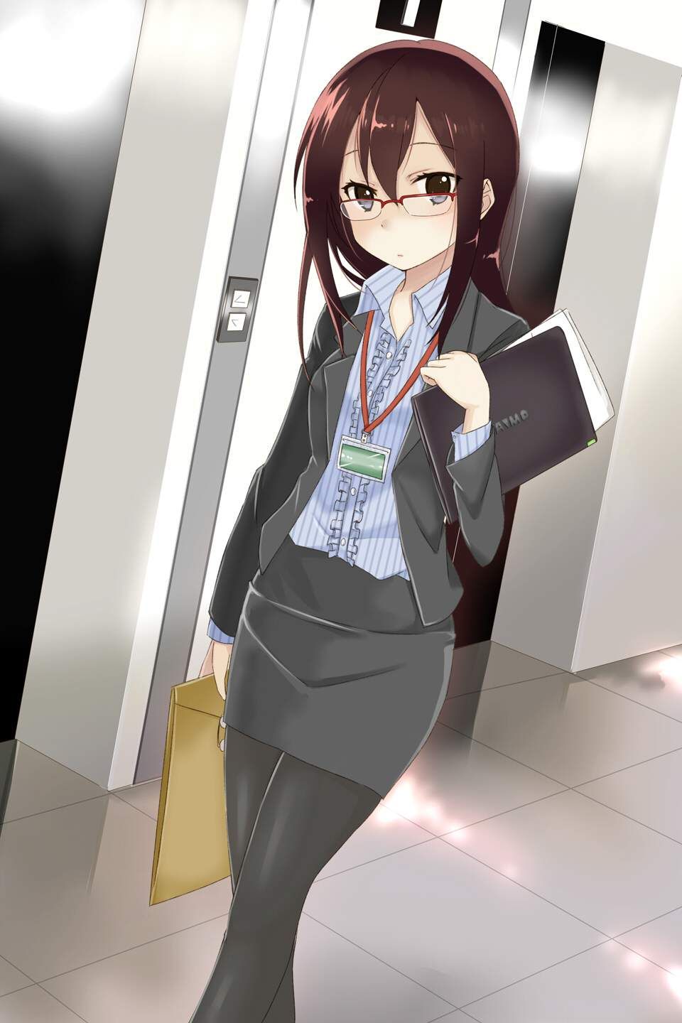 【Closed Room】Secondary erotic image of girls in the elevator [Nothing should happen ...] 25